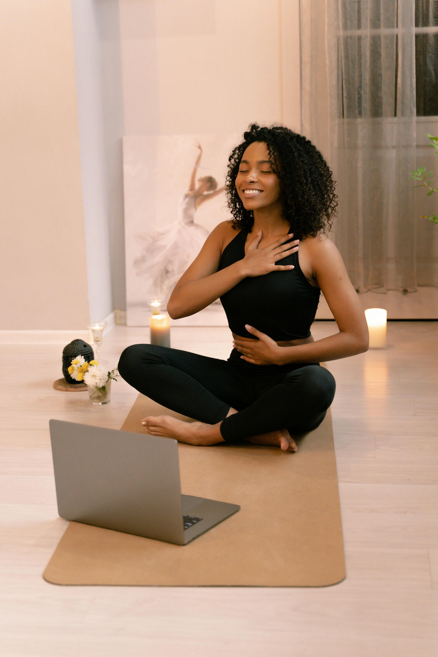 woman exercising